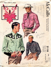 Unsung Sewing Patterns: McCall's 2118 Men's Western Shirt