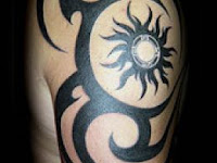 Celtic Tribal Sun Tattoo Designs