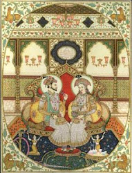 mughal miniature paintings painting indian emperor miniatures india islamic discover