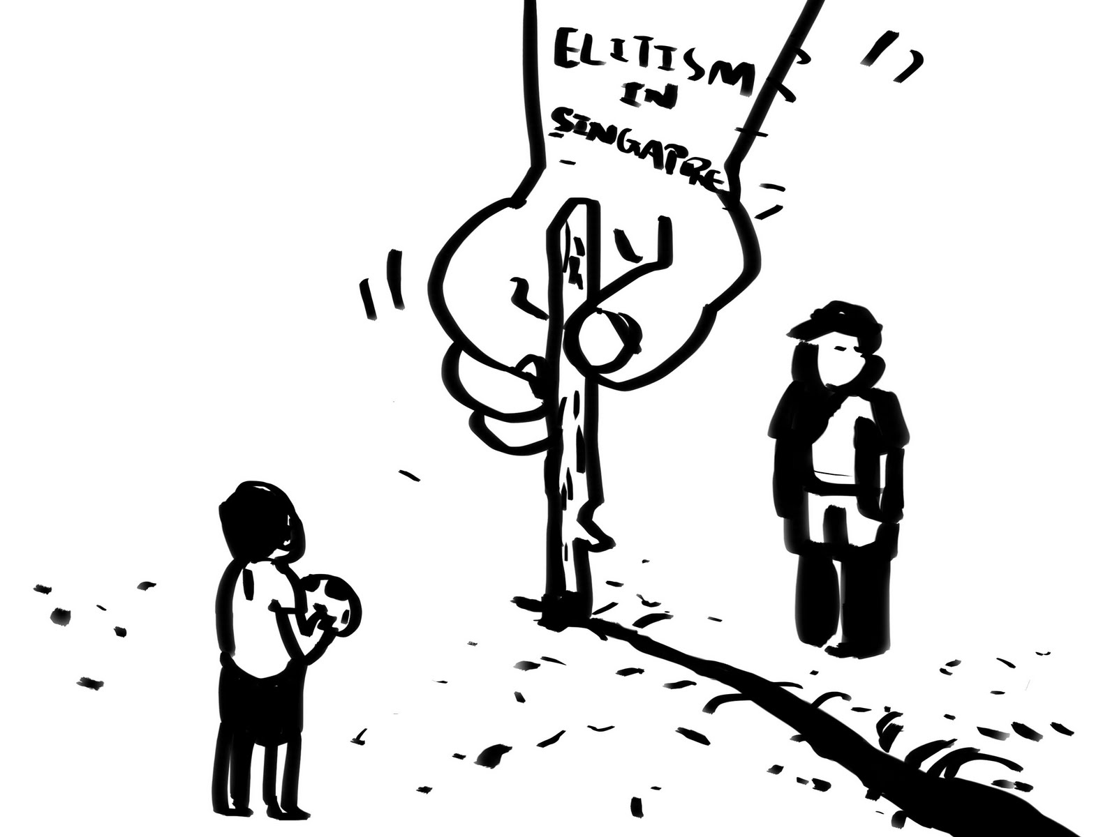 My sketchbook: Elitism in Singapore