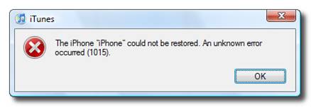 how to fix error 1015 while restoring iphone 3g how to fix error 1015 while restoring iphone 3g