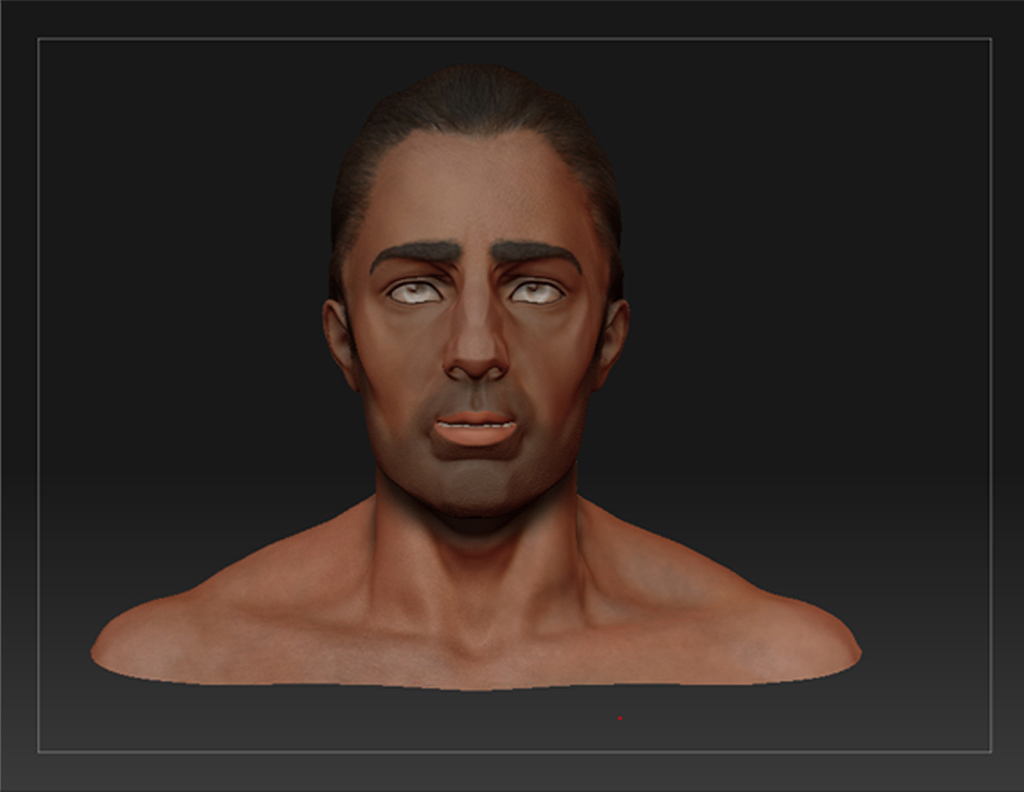 Gaurav's 3D Art Polly Painting In ZBrush.