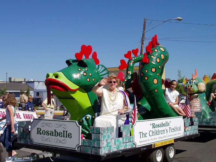 ROSABELLE THE DRAGON FOLLOWED BY PEBBLES THE DRAGON