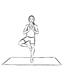 yoga drawing poses pose tree drawings sketch clark lynn jessica getdrawings paintingvalley