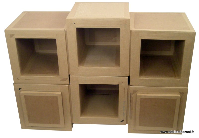 Imprimer Patron Meuble Miniature En Carton Gratuit Au fil du temps... le Blog d'Hélidée: [Meuble en carton] Nouveau patron