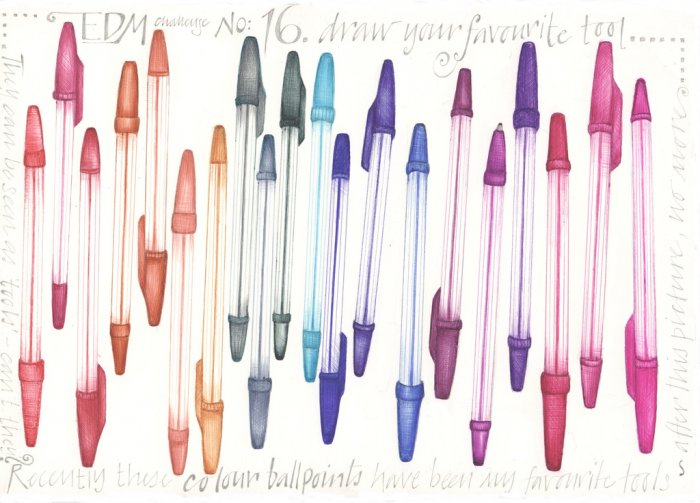 Desenhos lindos feitos à caneta