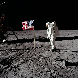 U.S. Flag on the Moon, Apollo 11. Click for larger image