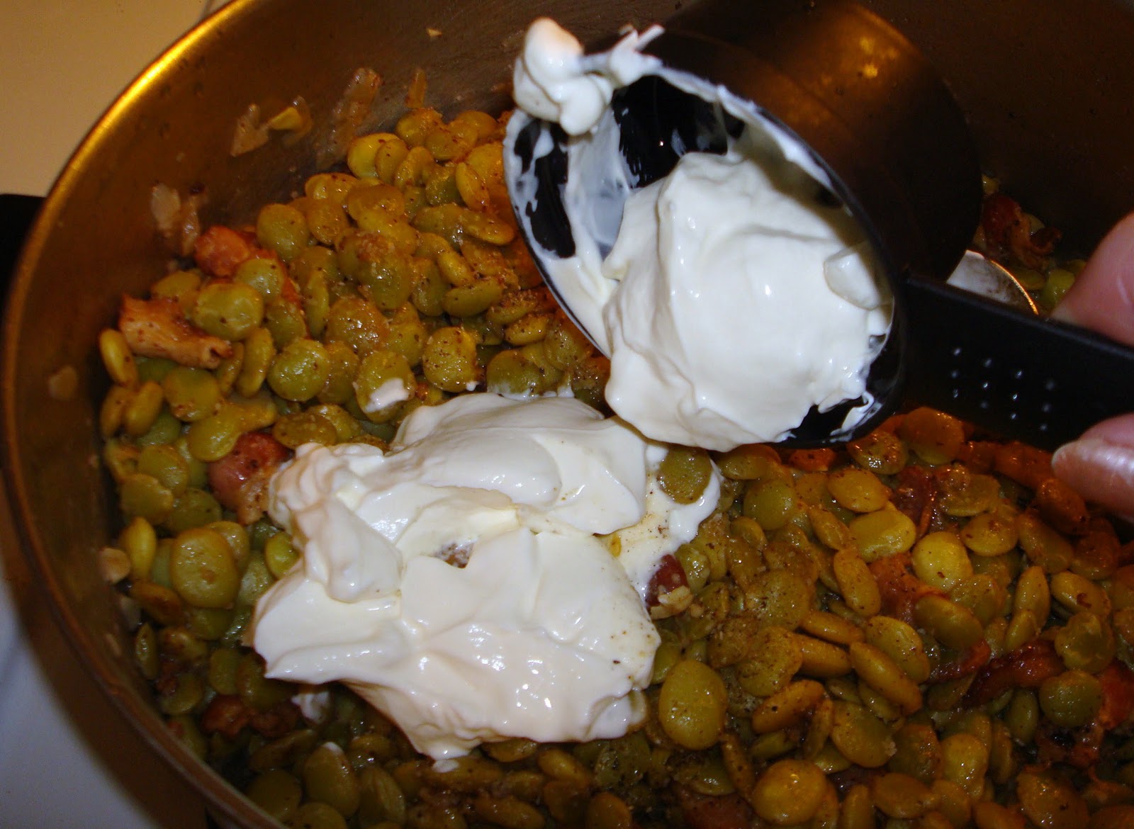 From Which Things Grow Chew on This Lima Beans with Bacon and Sour Cream