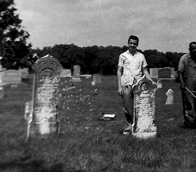 John W. S. & Mary Jane Lander's stones in 1958