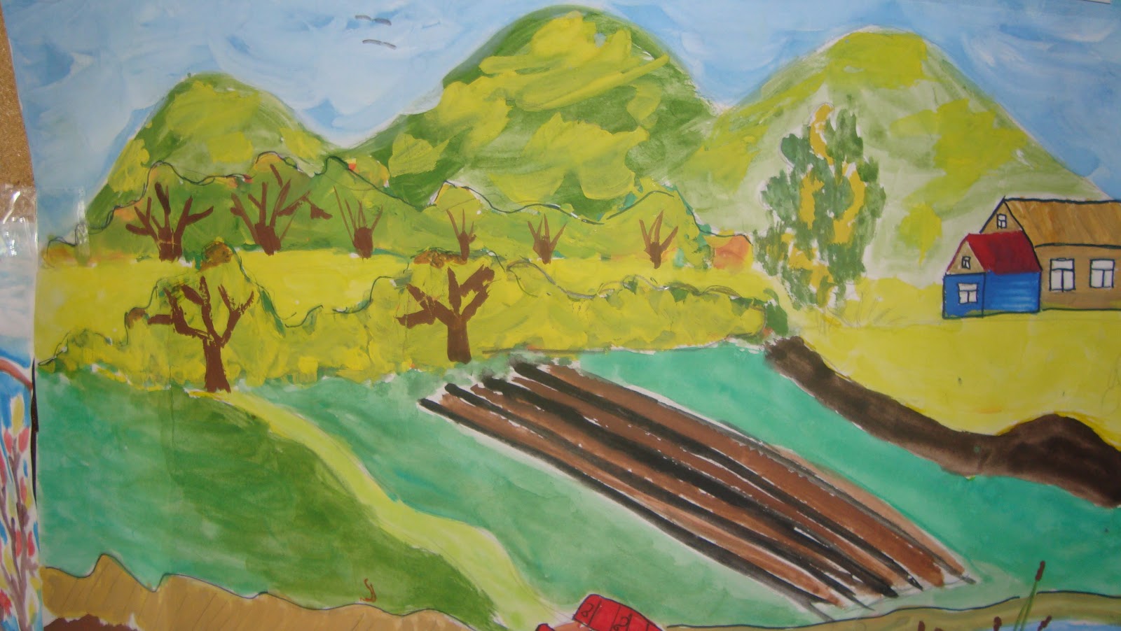 Рисунок мое село