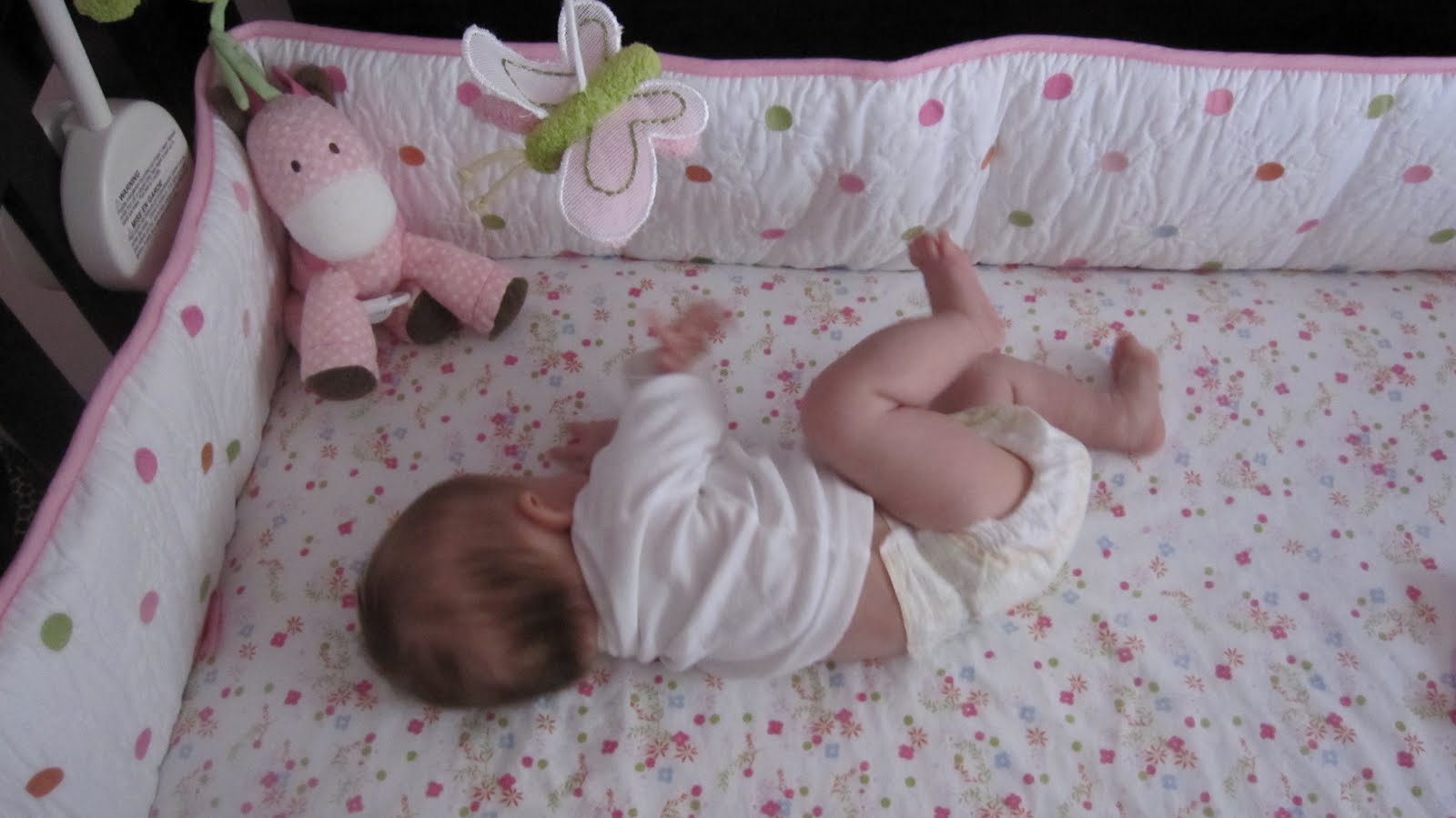 Baby Girl Walsh Rolling onto her side and tummy