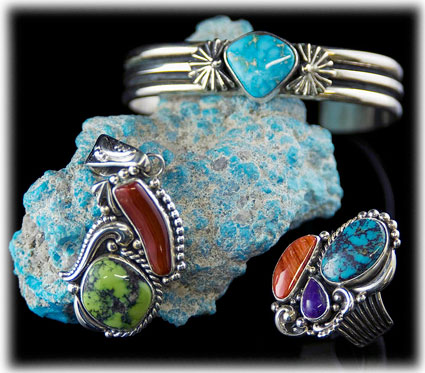 Turquoise Rings: Silver and Turquoise Rings