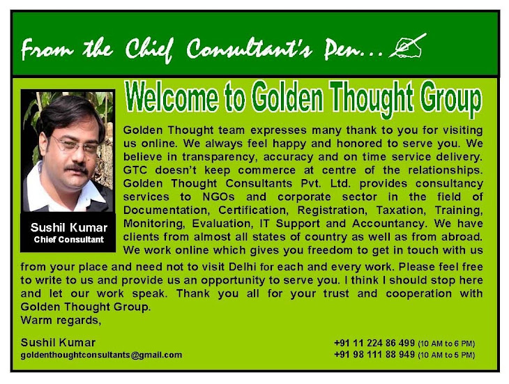 to Golden Thought Group NGO Partnership System (NGOPS)