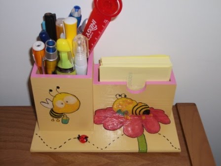 porta canetas e cartões