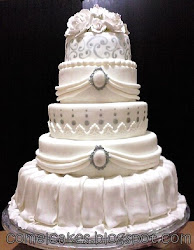 fondant grand cakes tiers stacked cake tier
