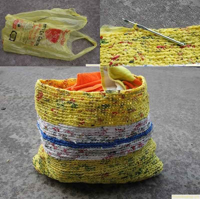 Reutiliza bolsas de plastico