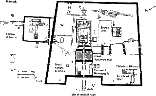 Karnak Temple map(Luxor temple map) Karnak, Egypt