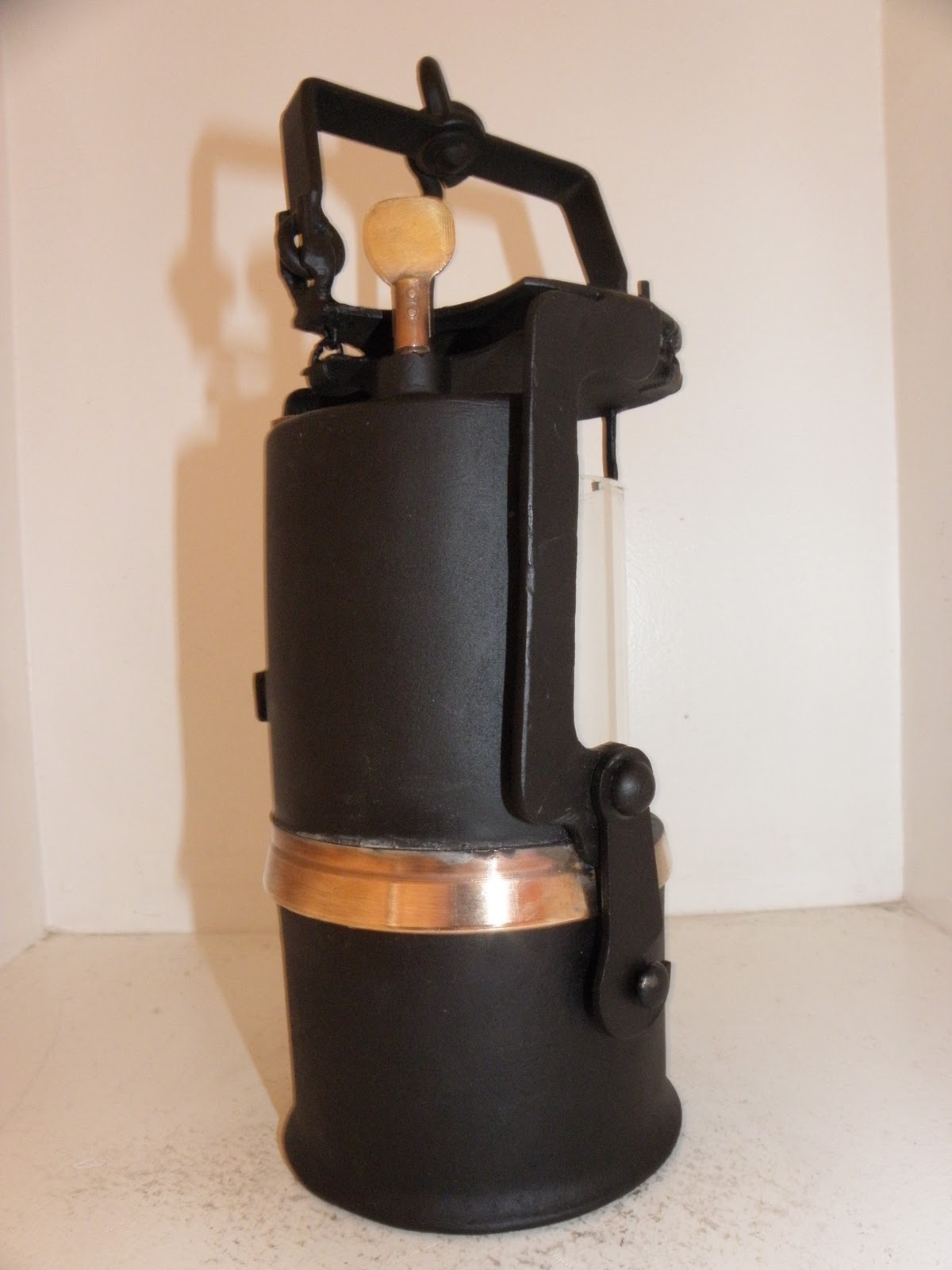 Lampe Ancienne En Carbure Minier – Gaz Cérosine, Outil Primitif, Europe 1900-1949