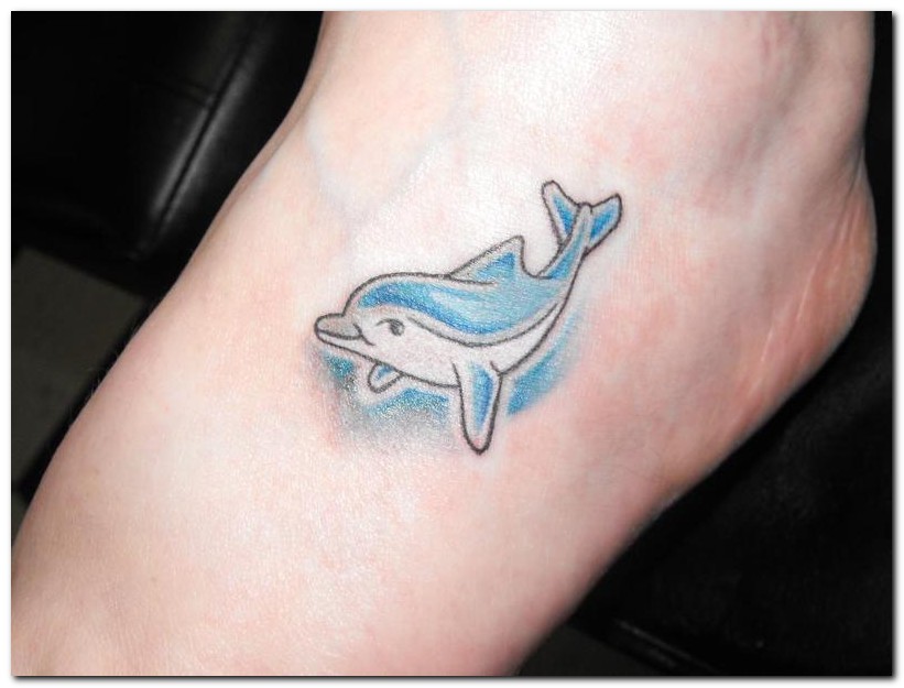 Dolphin tattoos are magnificently beautiful creations