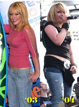 hilary duff before and after