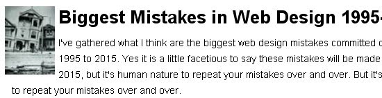 Biggest Mistakes in Web Design