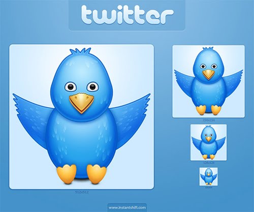 Freebie: Cute Twitter Bird Icon Set | instantshift