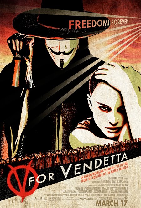 V For Vendetta retro poster