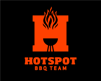 HOTSPOT BBQ TEAM Logo Design