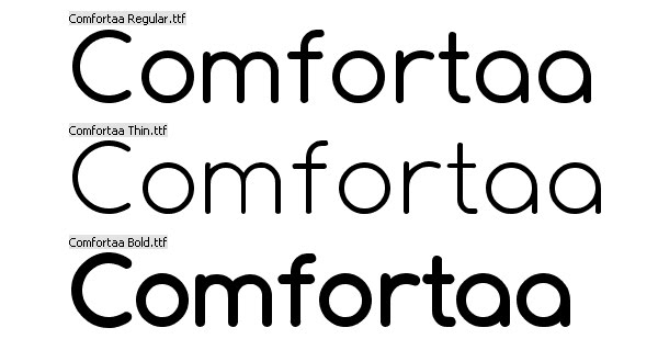 Comfortaa font