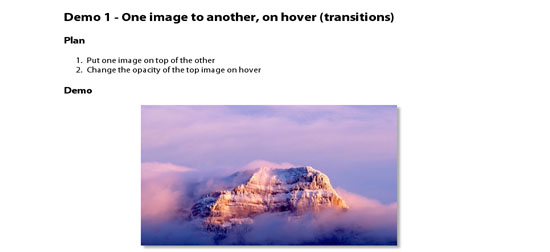 Using CSS3 Transitions