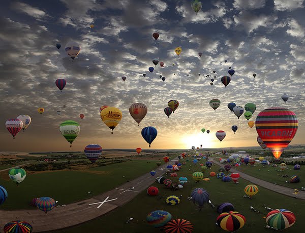 The largest hot-air balloon gathering in the world, Chambley