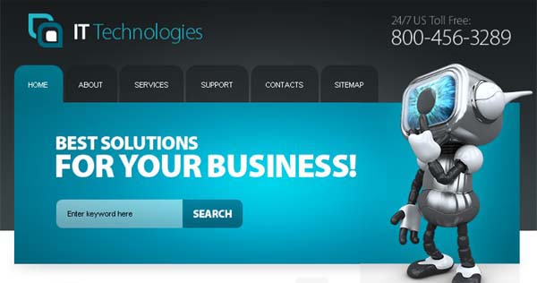 Start Your Project with Top-Notch Free IT Website Template