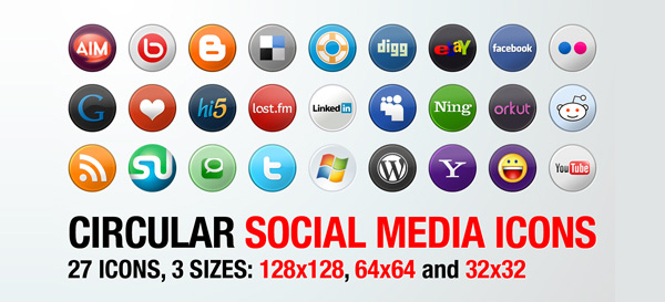 Social Media Icon Sets – Best Of