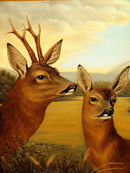 deer oil painting