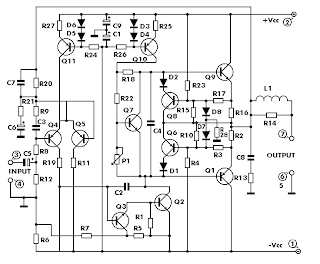 100 Watt Audio Power Amplifier - Another Electronics Circuit Schematics ...