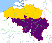 Les trois Régions de la Belgique