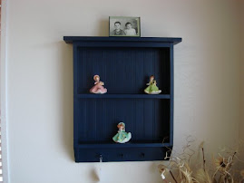 Blue Shelf with bead board
