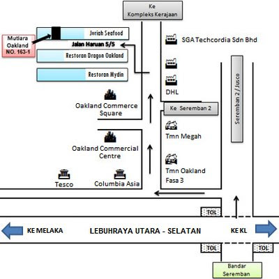 Peta Lokasi Taman Aokland / Peta alamat apartemen kemang village lippo