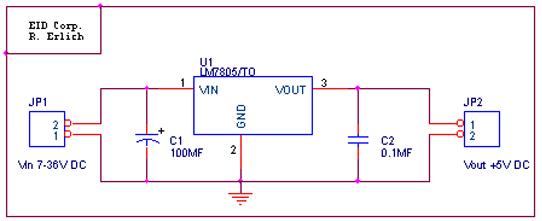 Voltage Regulator LM7805 - Telecommunication and Electronics Projects