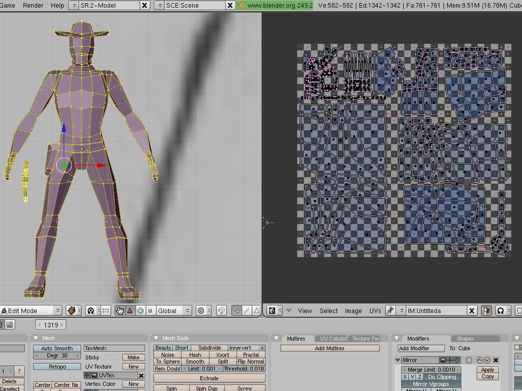 Prince Cole Blender unwrap