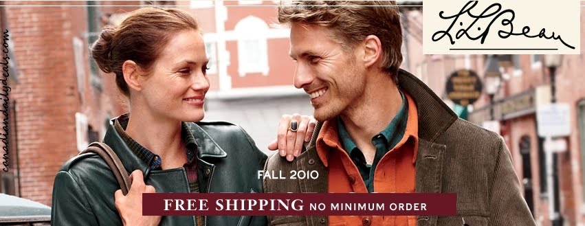 Canadian Daily Deals L.L. Bean Free Shipping to Canada