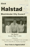 Damian Halstad for Westminster Council
