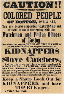 slavery kidnap poster boston