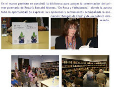 Presentación del libro (De roca y yerbabuena) en Ecija (Sevilla)
