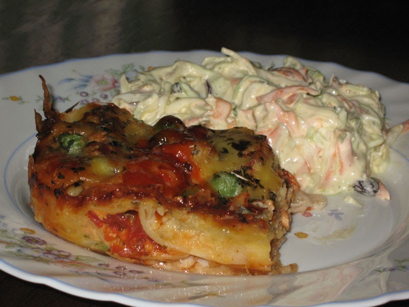 Koleksi 1001 Resepi: lasagna and coleslaw