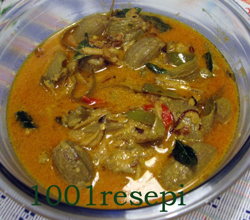 Gulai Lemak Pisang Muda Dengan Ikan Masin Myresipicom
