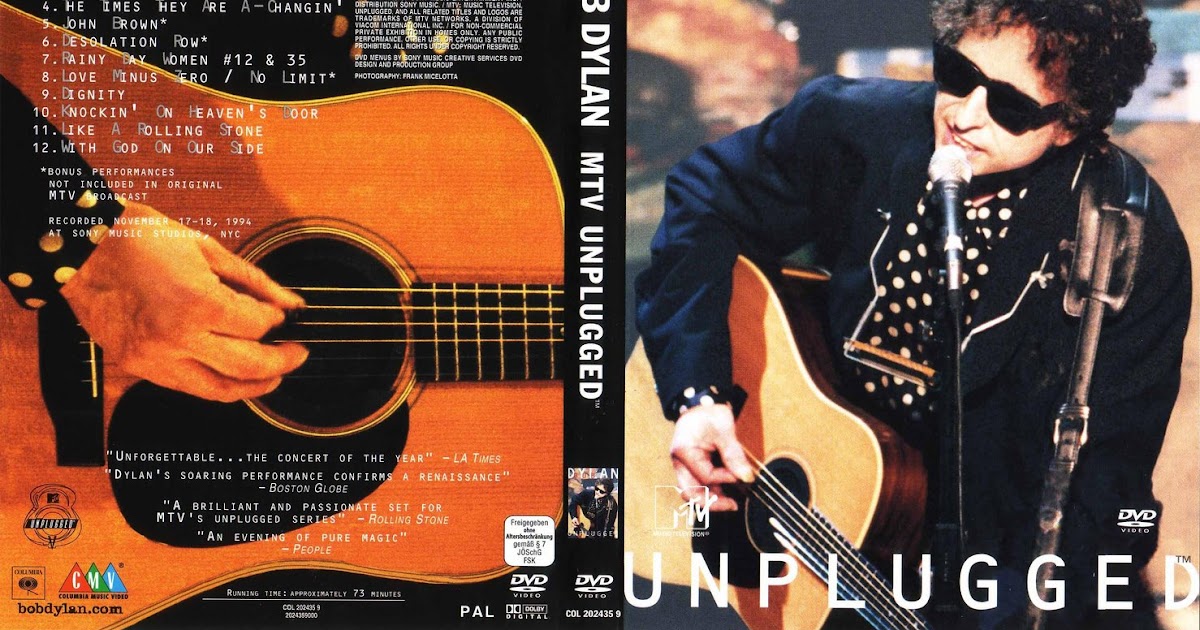 Capas Shows Internacional: Bob Dylan - MTV Unplugged