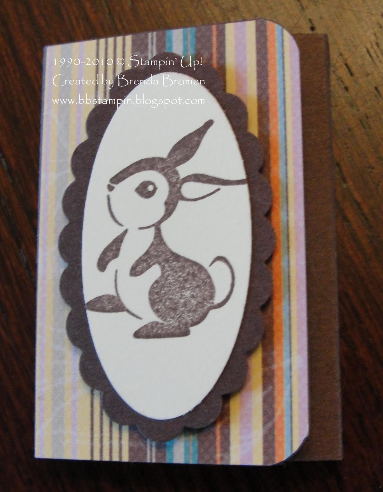 Stampin' with Brenda Mini PostIt Note Journal Cover
