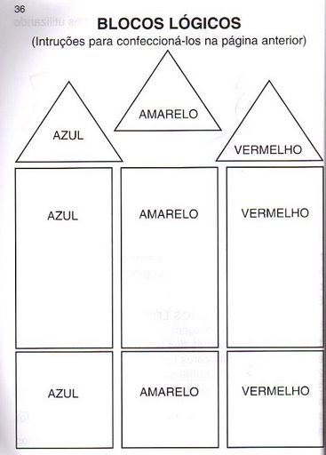 Trabalhos e dicas para a escola: Atividades com blocos lógicos
