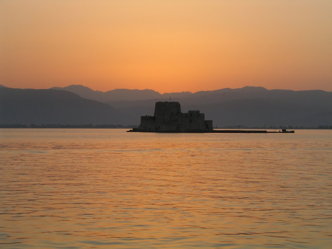 Tramonto sul golfo di Nafplion